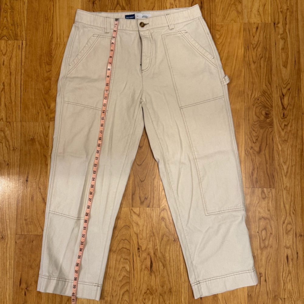 Old Navy Women's Straight Leg Pants - Cream